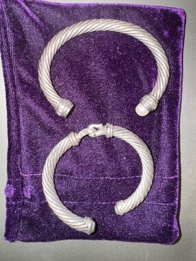 Sterling Silver Twisted Cable Cuff Bracelet - Silver David Yurman